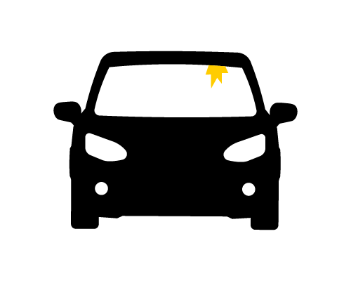  Illustration of a vehicle with a cracked windshield